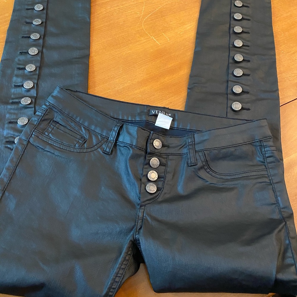 Venus size 4 skinny pants black buttonfly